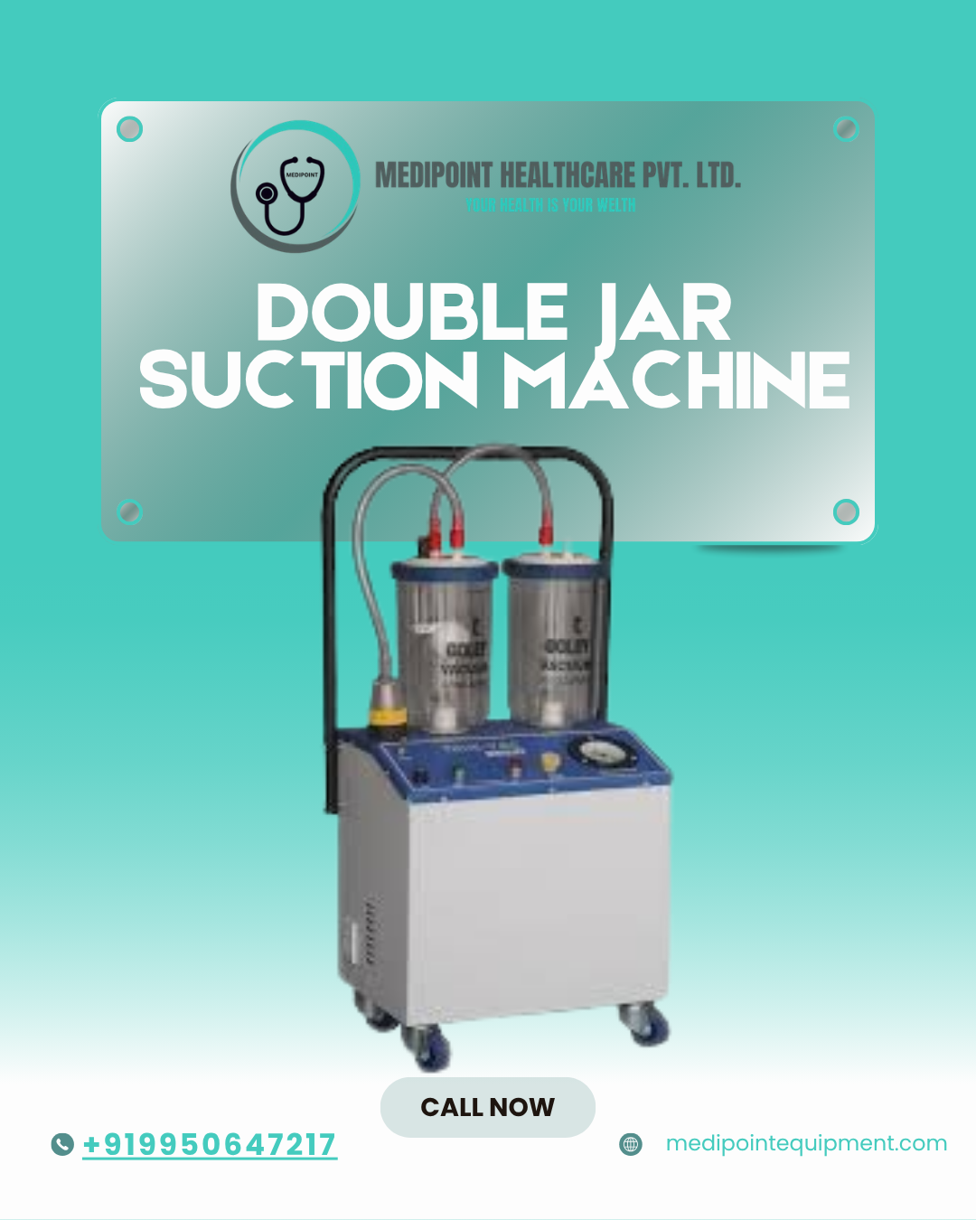 Double Jar Suction Machine on Rent in Jaipur 